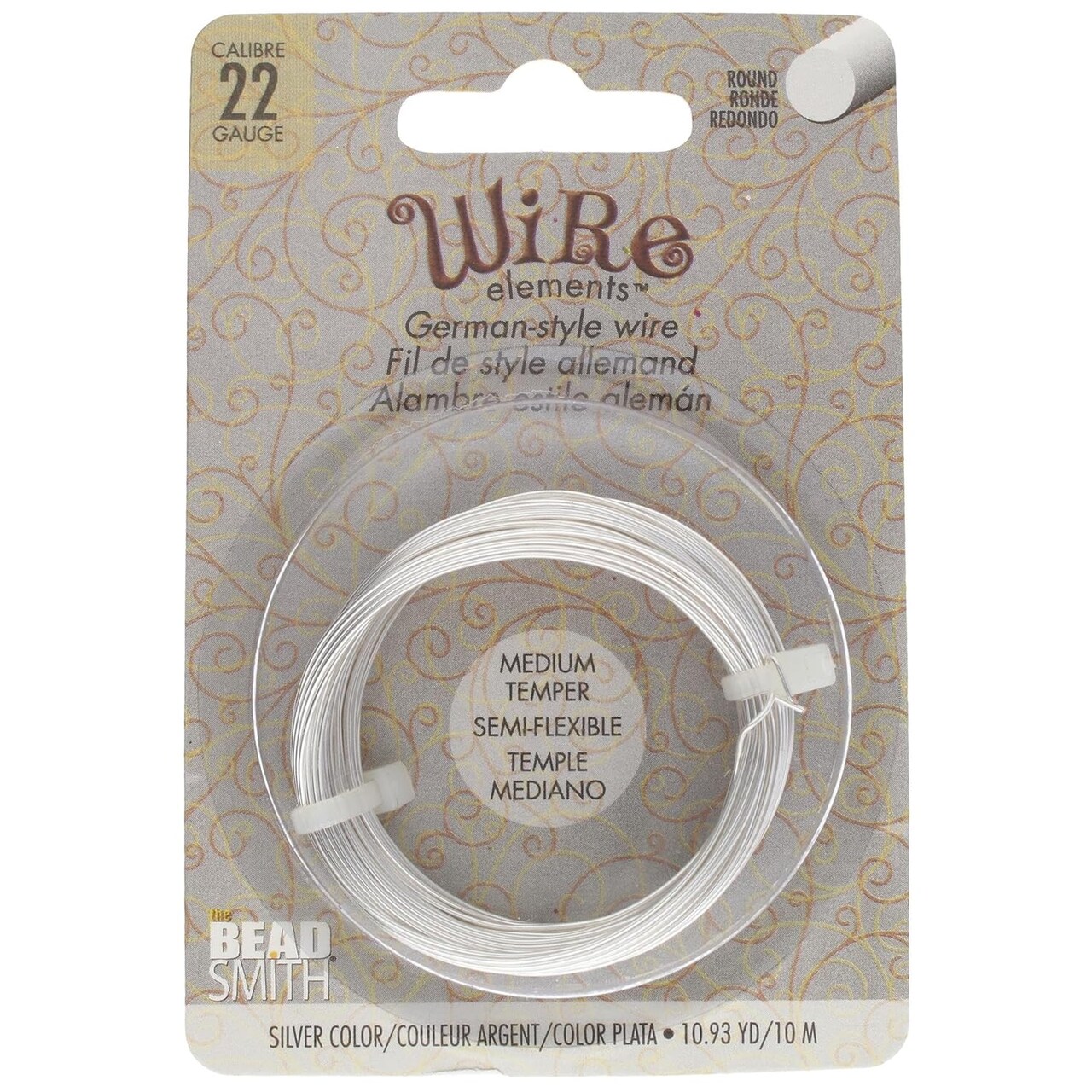 The Beadsmith German-Style Jewelry Wire – Copper Core, Copper Plated -Beading Wire Used to Jewelry Making, Wire Wrapping, Sculpting, Floral, and DIY Arts & Crafts